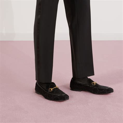 velvet gucci shoes|Gucci jordaan velvet loafer.